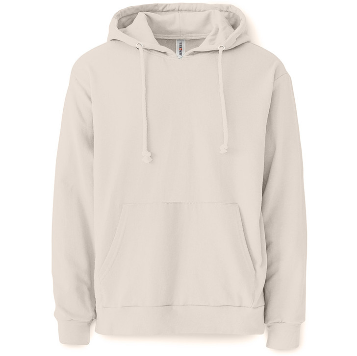 Plain Pullover Hooded Sweatshirt Sweet Cream